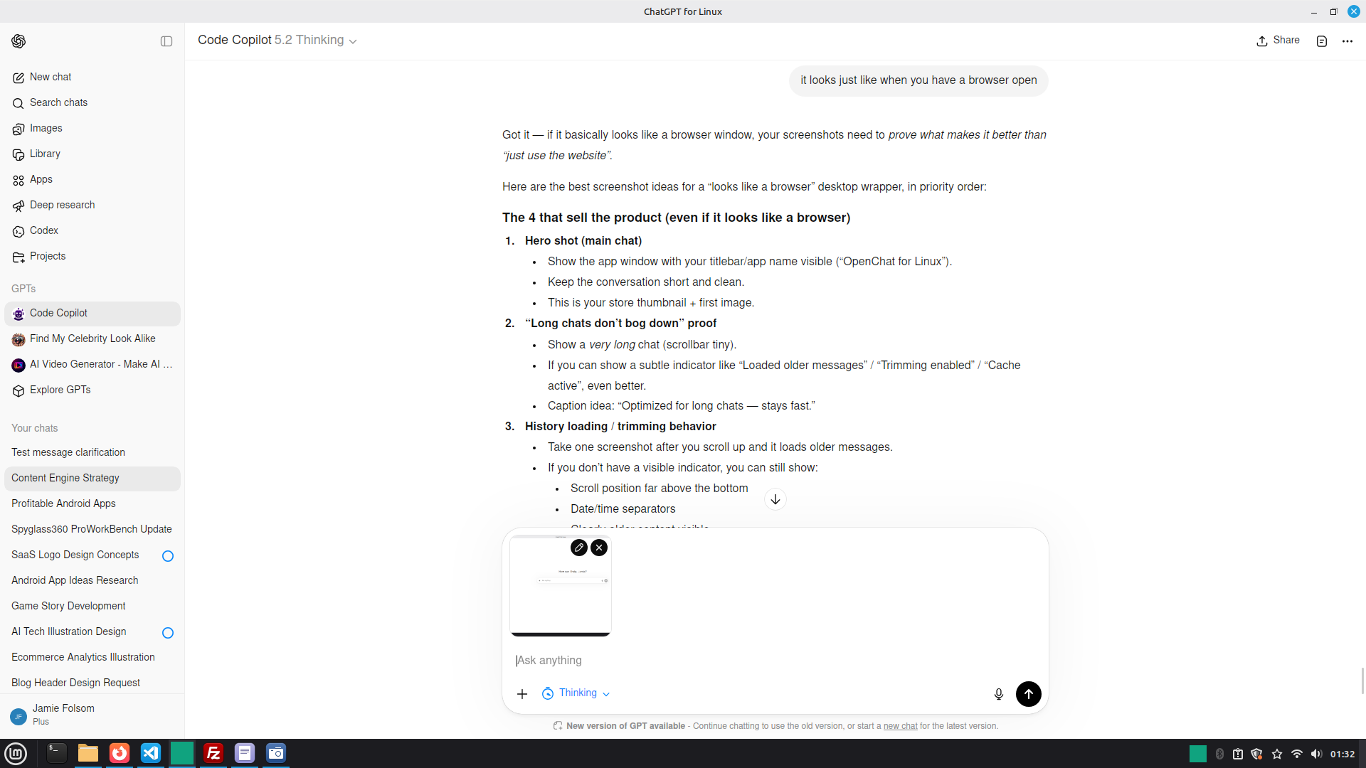 OpenChat for Linux - OpenAi chat by Snippetsupply.com